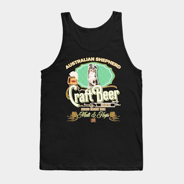 Australian Shepherd Gifts - Beer Dog lover Tank Top by StudioElla